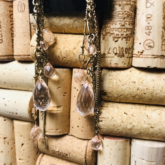 Gold Waterfall Earrings - Picture 5 of 6